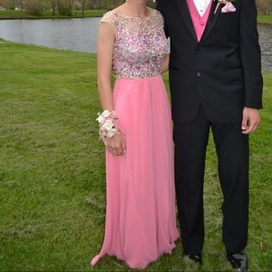 Blush prom dress
